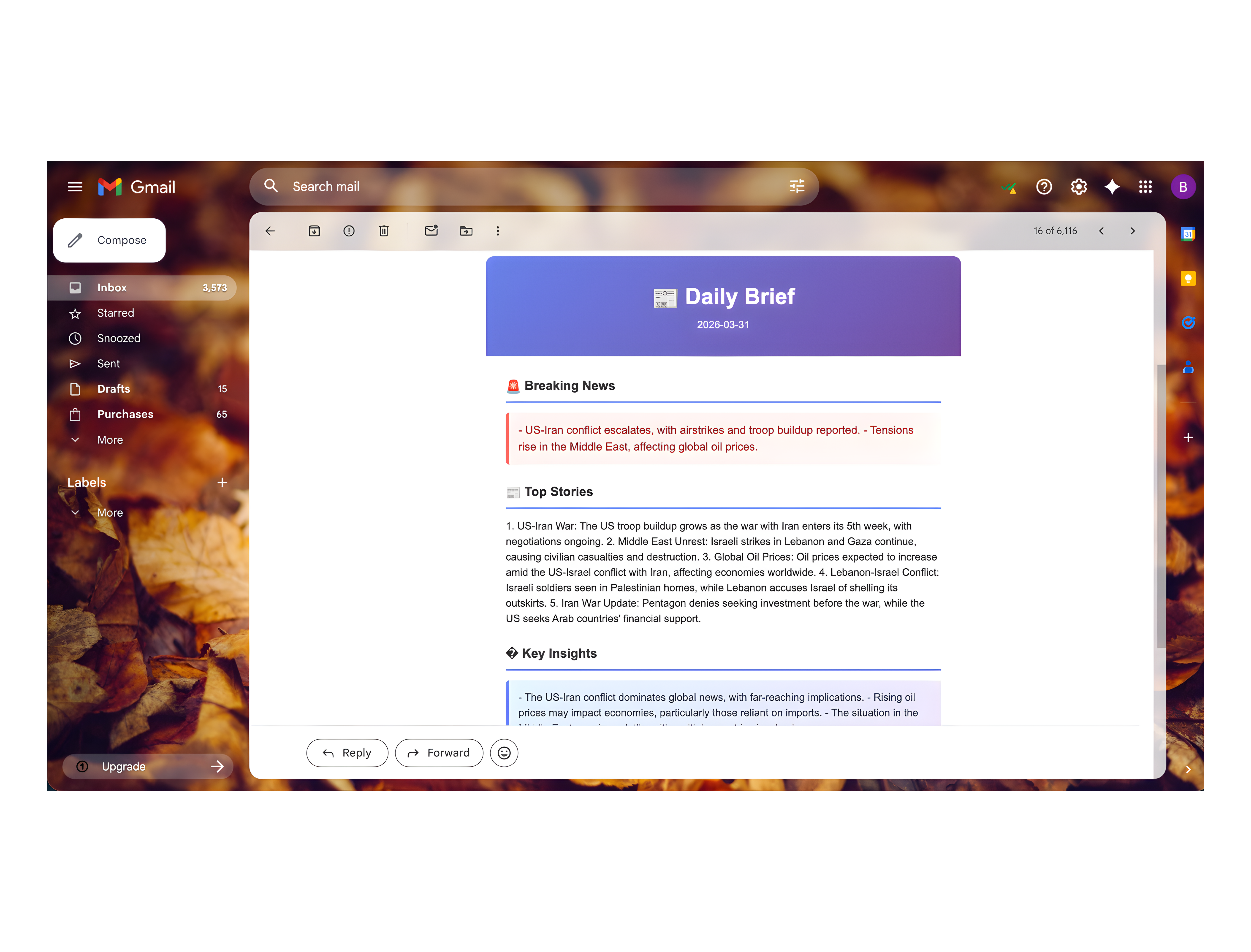 AI News Agent project screenshot showing intelligent news summarization and interactive AI assistant interface